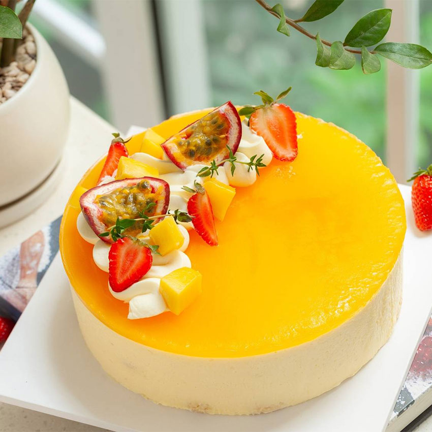 Bánh Bông lan Mousse chanh dây